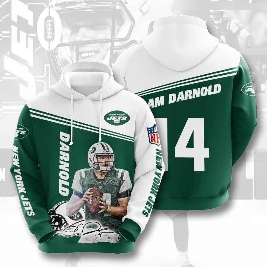 Sports American Football Nfl New York Jets Sam Darnold Usa 849 Hoodie 3D