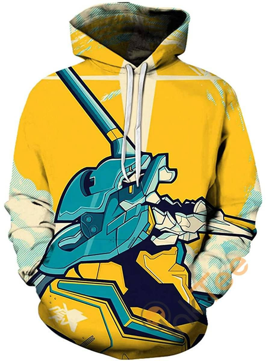 Evangelion Print Cosplay With Front Pocket Sku154 Hoodie 3D