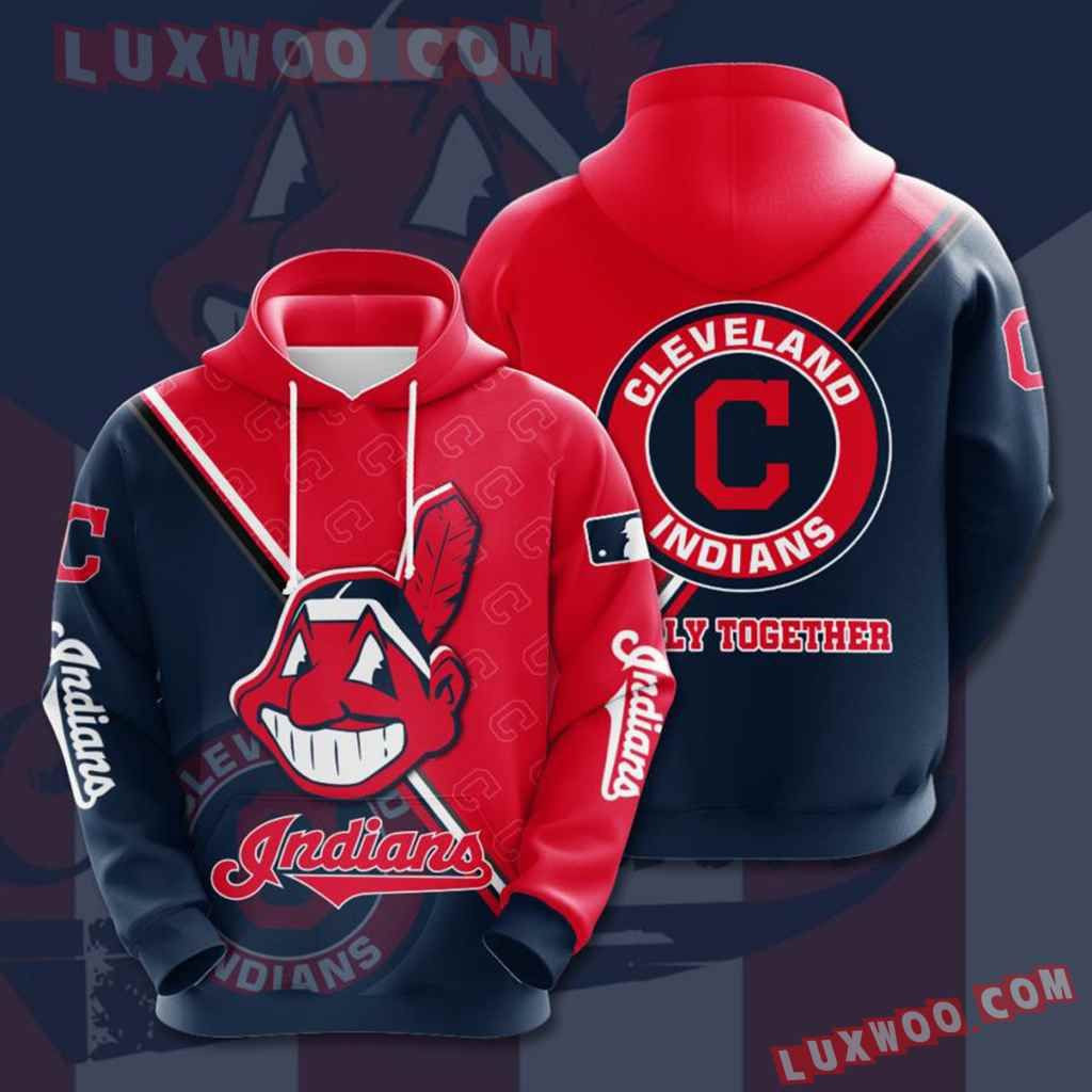 Mlb Cleveland Indians 3d Hoodies Printed Zip Hoodies Sweatshirt Jacket  2021