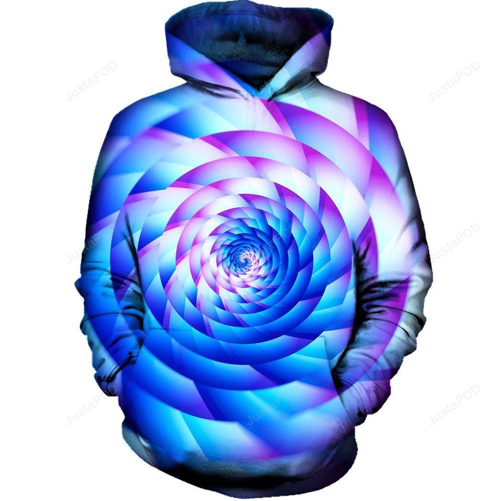 Never Stop Spinning 3D All Over Printed Hoodie, Zip- Up Hoodie