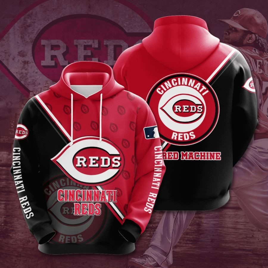 Cincinnati Reds No424 Custom Hoodie 3D