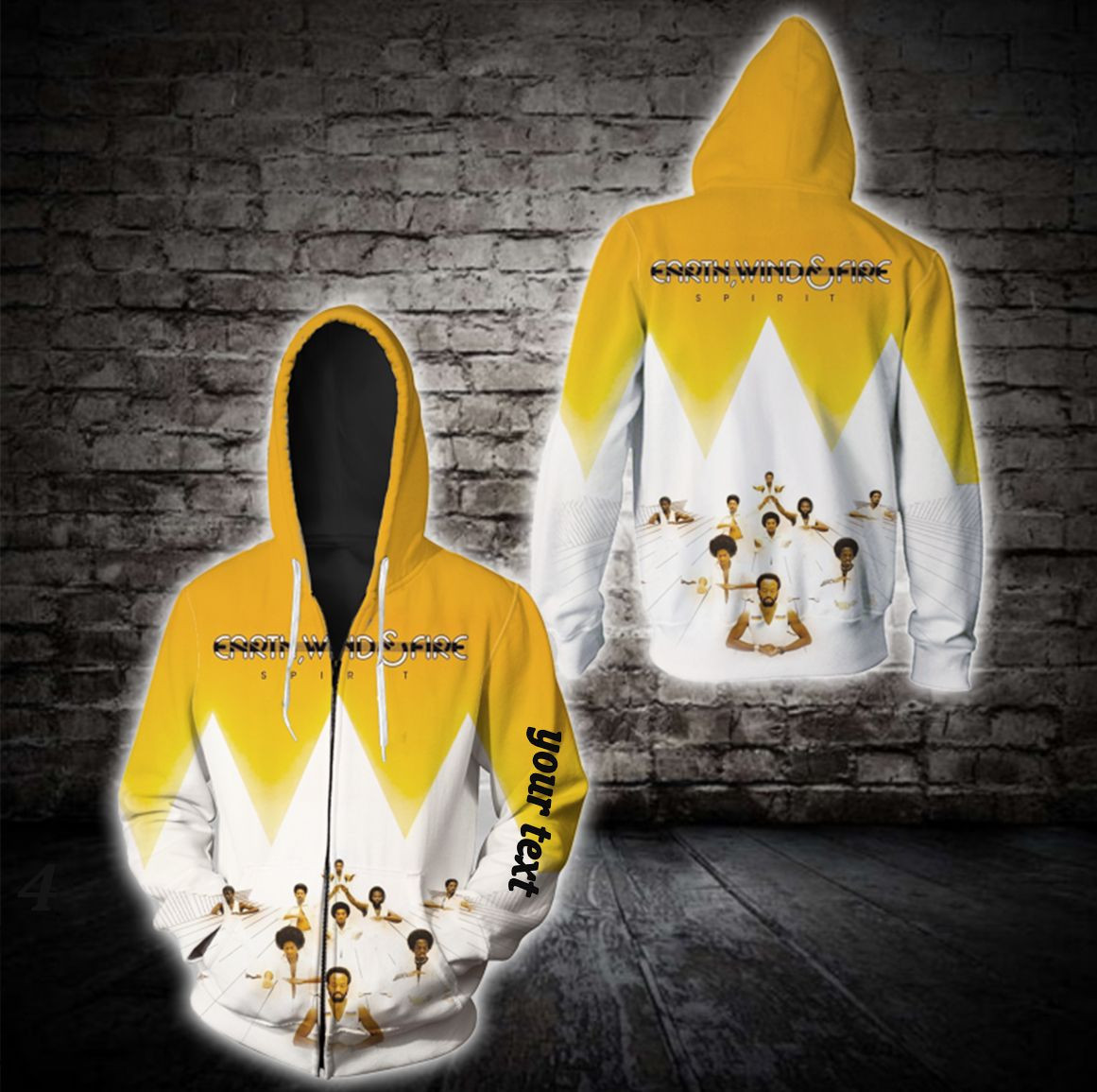 Earth Wind And Fire Spirit Album Custom Zip Up Unisex Hoodie