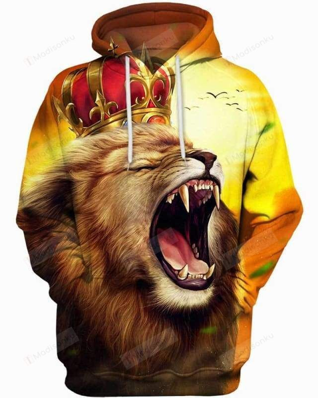 Lion King For Unisex 3D All Over Print Hoodie, Zip-up Hoodie