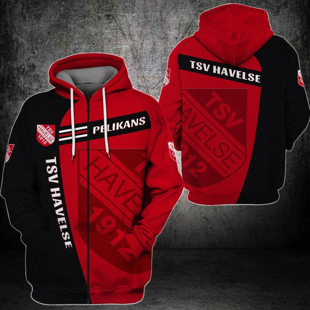 TSV Havelse Unisex 3D All Over Print Hoodie, Zip-up Hoodie