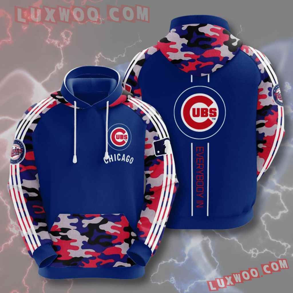 Mlb Chicago Cubs 3d Hoodies Printed Zip Hoodies Sweatshirt Jacket 2021