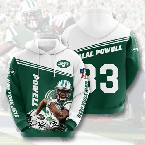 Amazon Sports Team Bilal Powel New York Jets No1123 Hoodie 3D