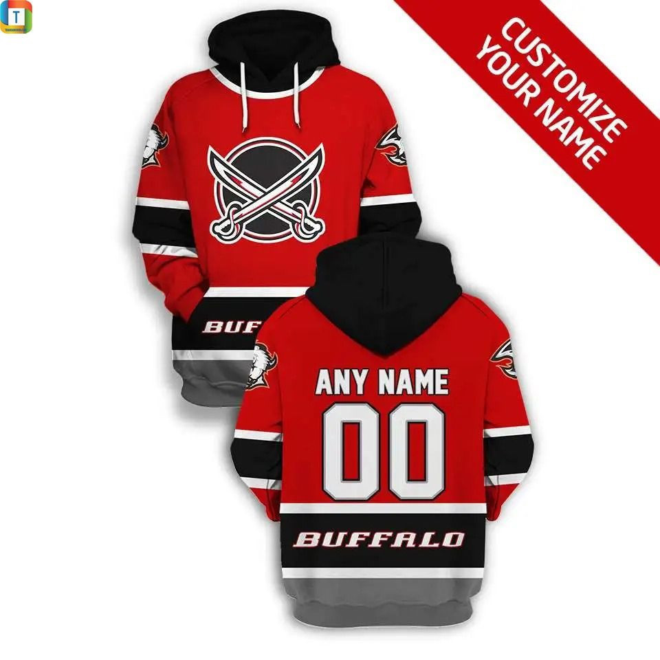 Personalized Custom Name And Number Buffalo Sabres Nhl 3d All Over Print Hoodie, Zip-Up Hoodie