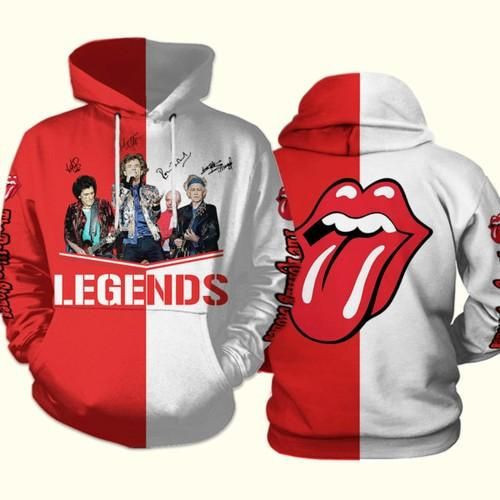 Amazon Sports Team The Rolling Stones Signatures No325 Hoodie 3D Size S to 5XL