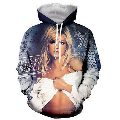 Britney Spears Pullover And Zip Pered Hoodies Custom 3D Ariana Grande Graphic Printed 3D Hoodie All Over Print Hoodie For Men For Women