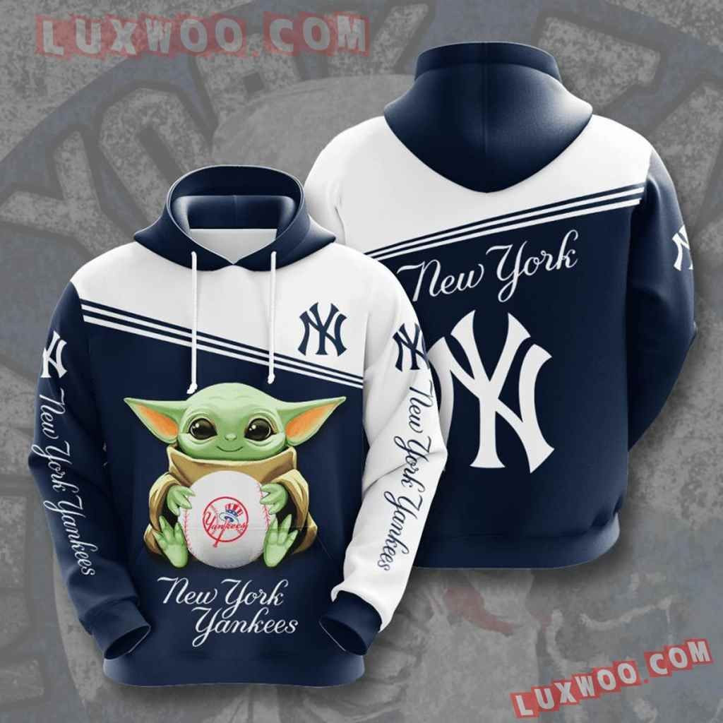 Mlb New York Yankees 3d Hoodies Printed Zip Hoodies Sweatshirt Jacket 2021