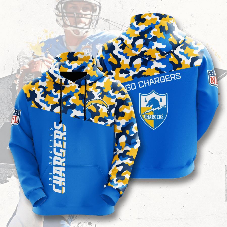 Los Angeles Chargers No1020 Custom Hoodie 3D