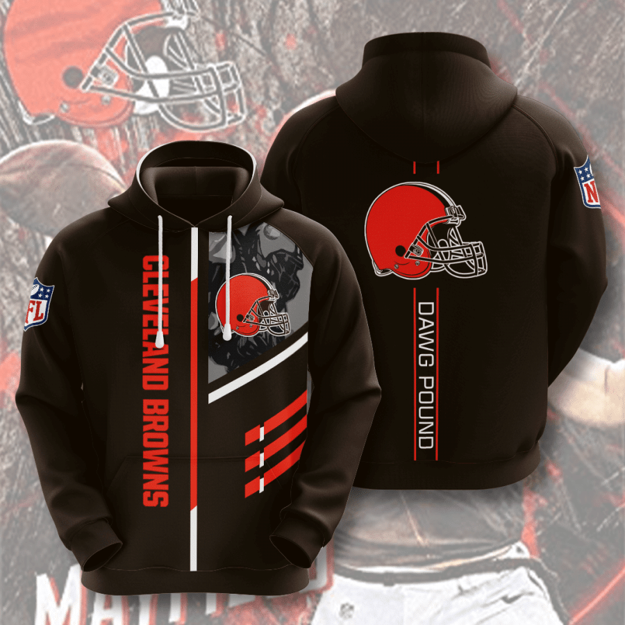 Cleveland Browns 3D All Over Printed Hoodie, Zip- Up Hoodie