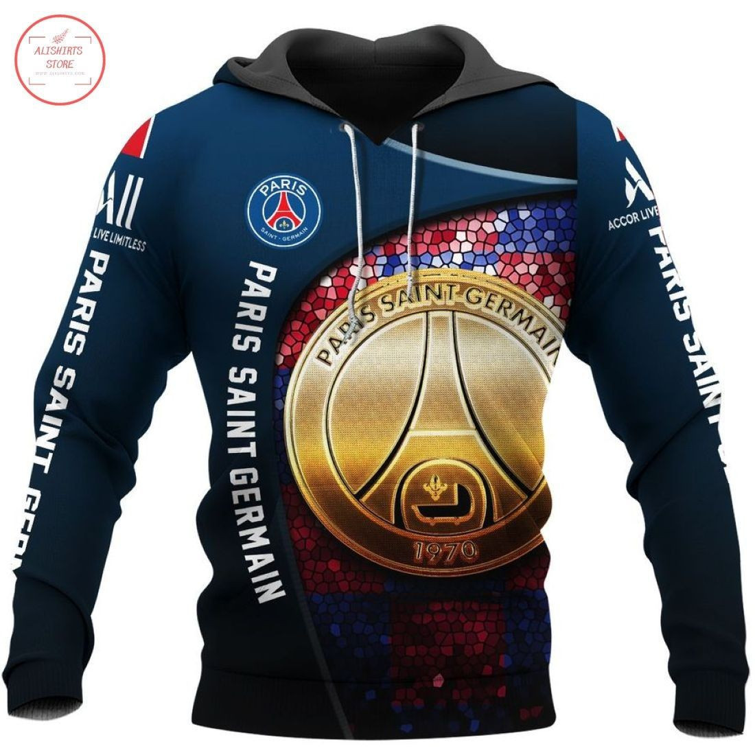 Paris Saint Germain FC 3D All Over Print Hoodie, Zip-up Hoodie