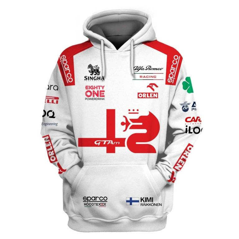 Racing Gift For Racer F1 Racing Team Alfa Romeo Racing Hoodie