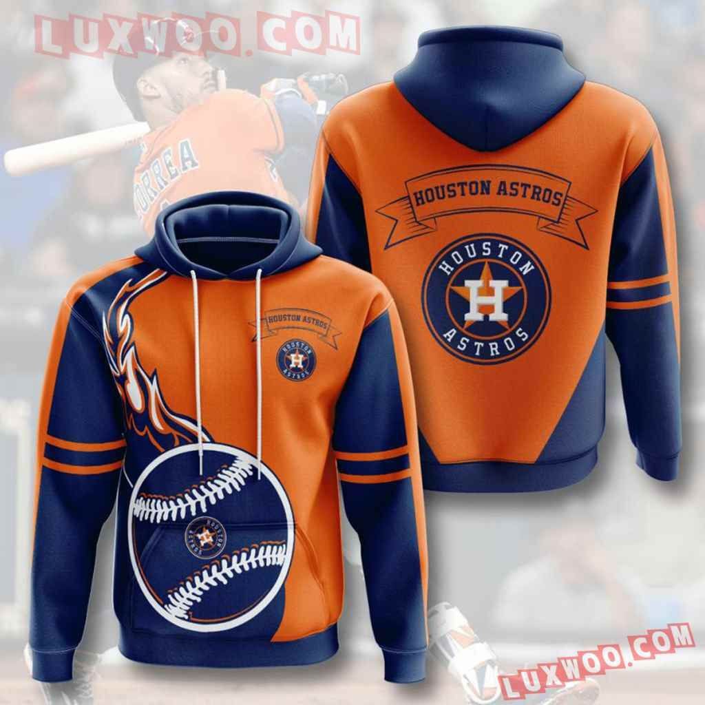 Mlb Houston Astros 3d Hoodies Printed Zip Hoodies Sweatshirt Jacket  2021