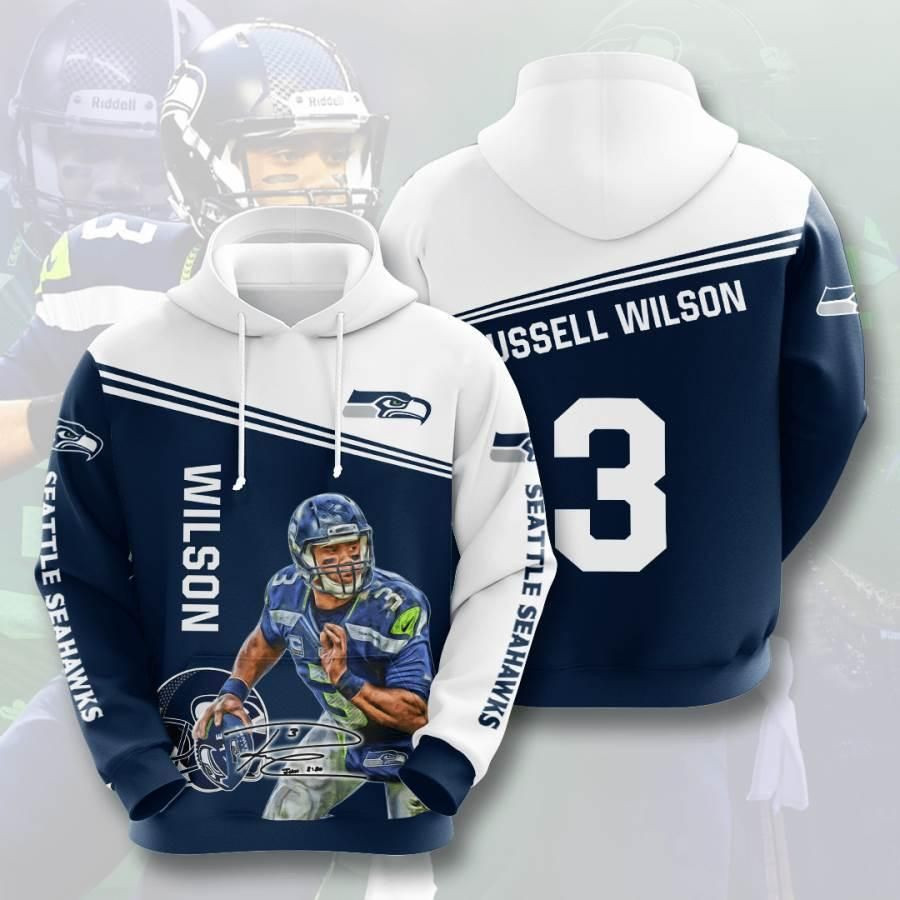 Sports American Football Nfl Seattle Seahawks Usa 651 Hoodie 3D Size S to 5XL