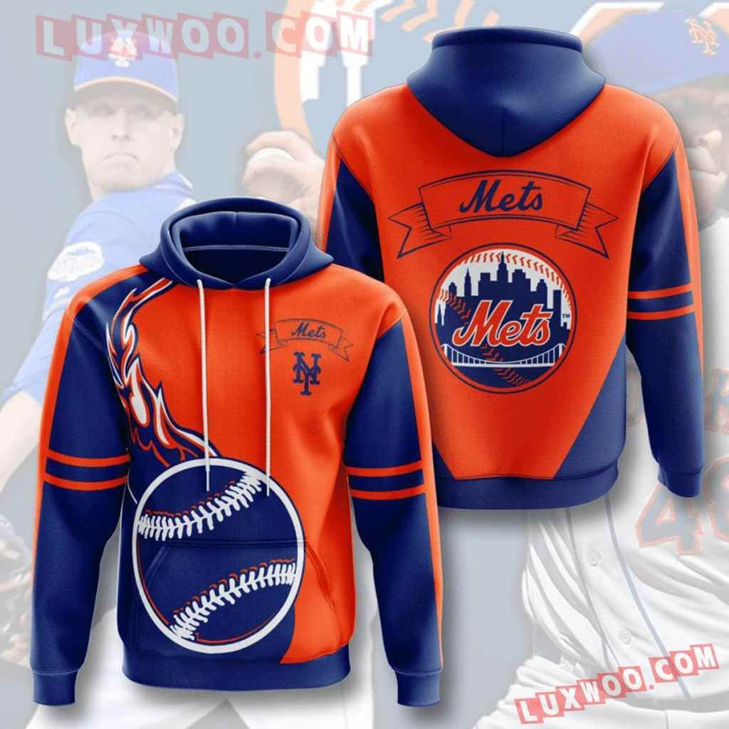 Mlb New York Mets 3d Hoodies Printed Zip Hoodies Sweatshirt Jacket  2021