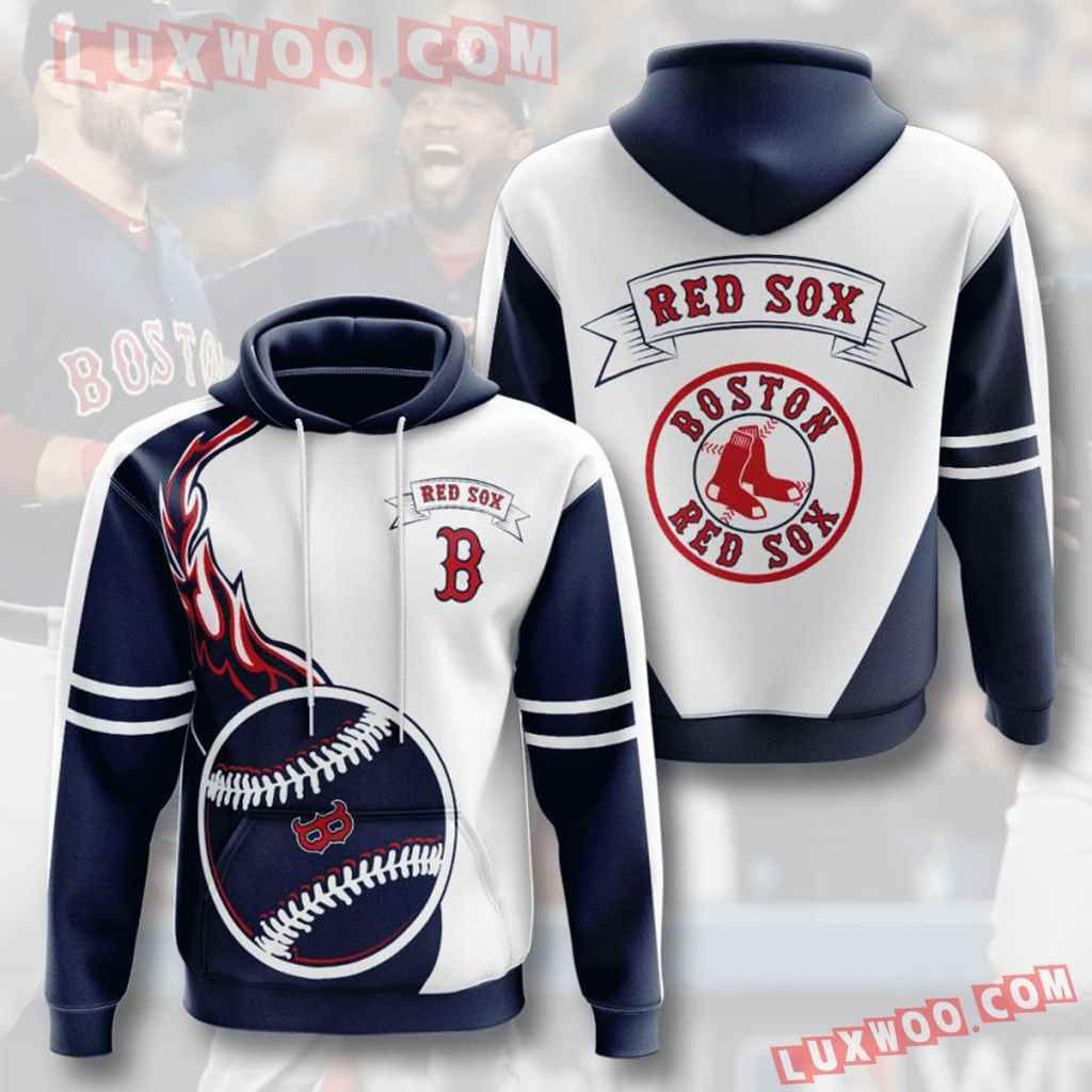 Mlb Boston Red Sox 3d Hoodies Printed Zip Hoodies Sweatshirt Jacket 2021