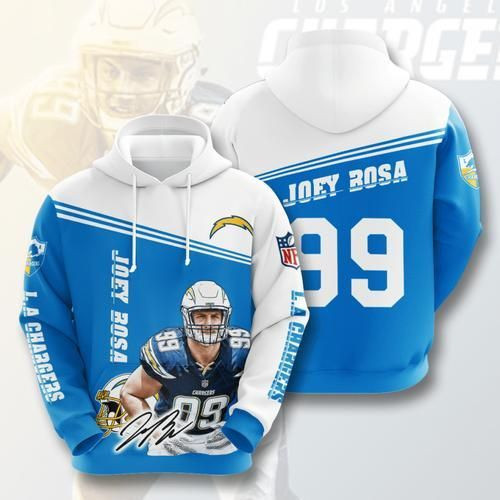 Amazon Sports Team Joey Bosa Los Angeles Chargers No26 Hoodie 3D Size S to 5XL