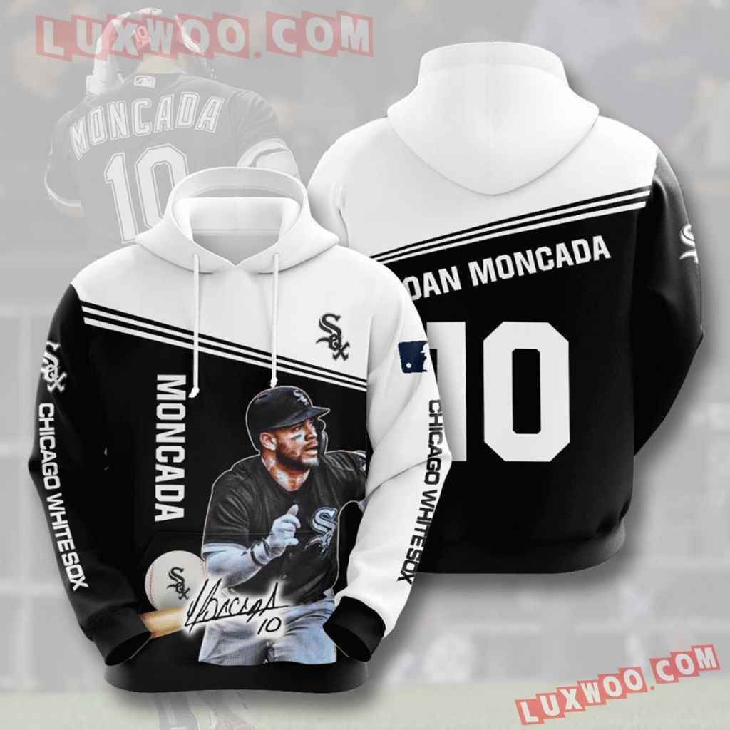 Mlb Chicago White Sox 3d Hoodies Printed Zip Hoodies Sweatshirt Jacket 2021