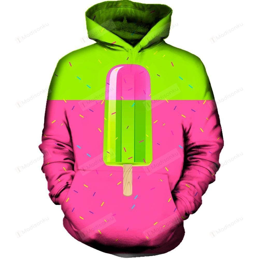 Icey Stick Party 3D All Over Printed Hoodie, Zip- Up Hoodie