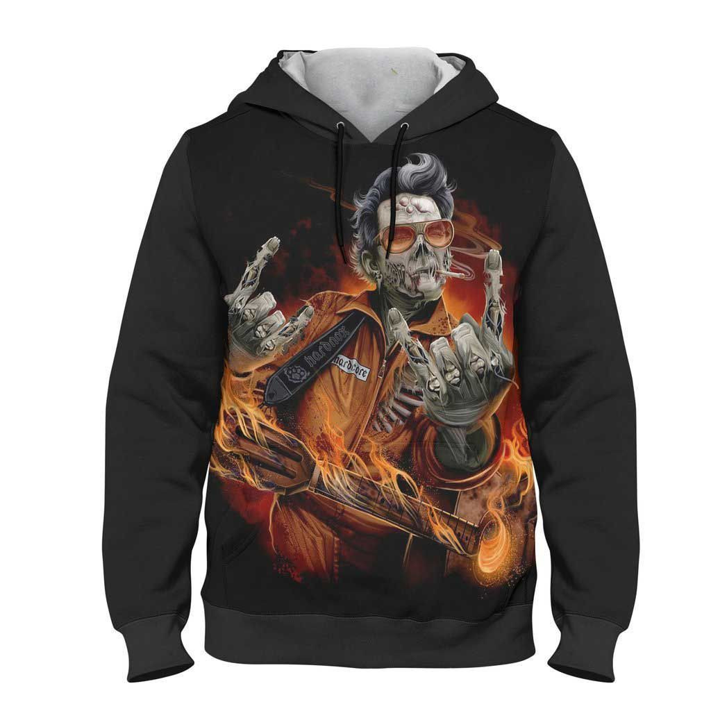 Johnny Cash Zombie Unisex Hoodie