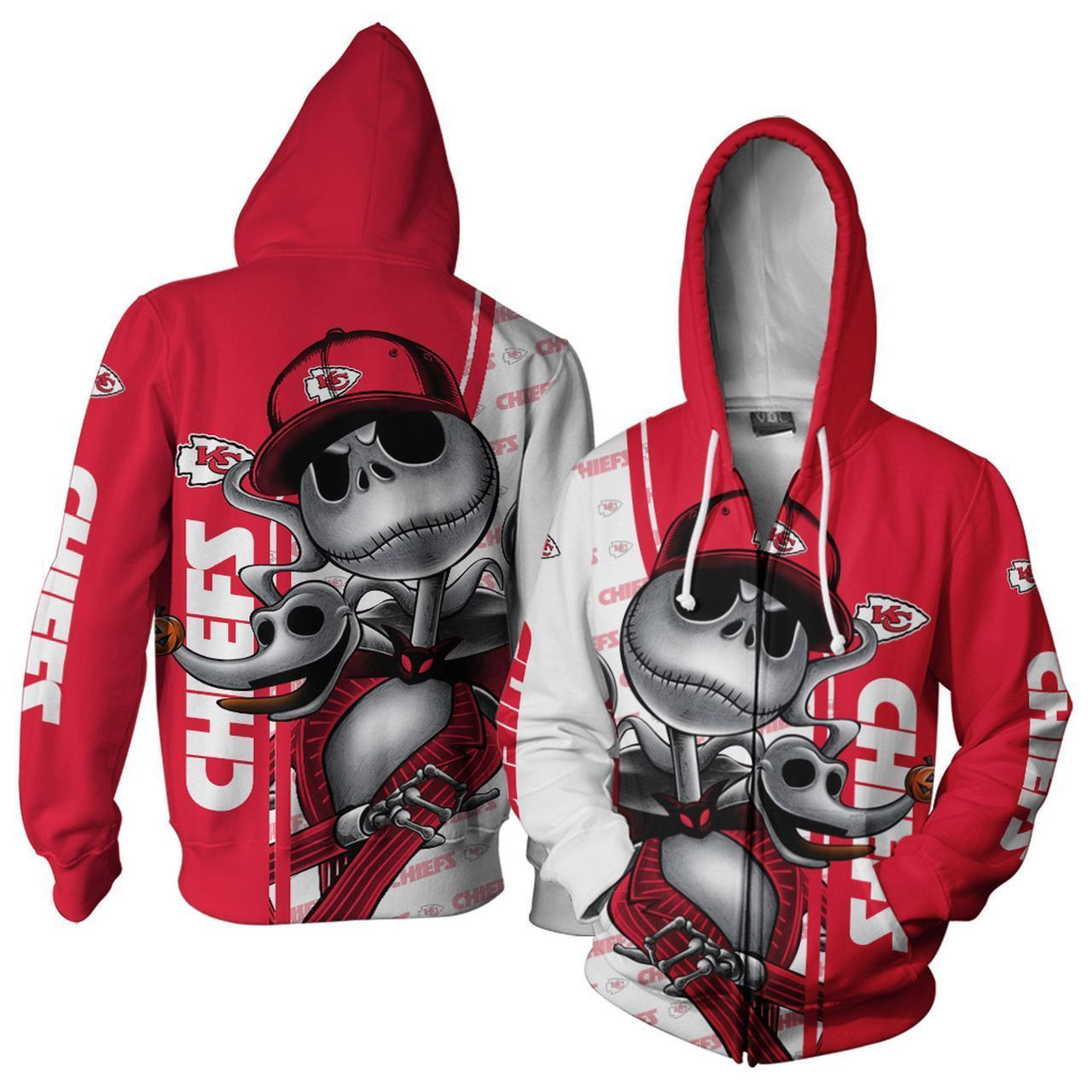 Kansas City Chiefs Zippered Hoodies 2021