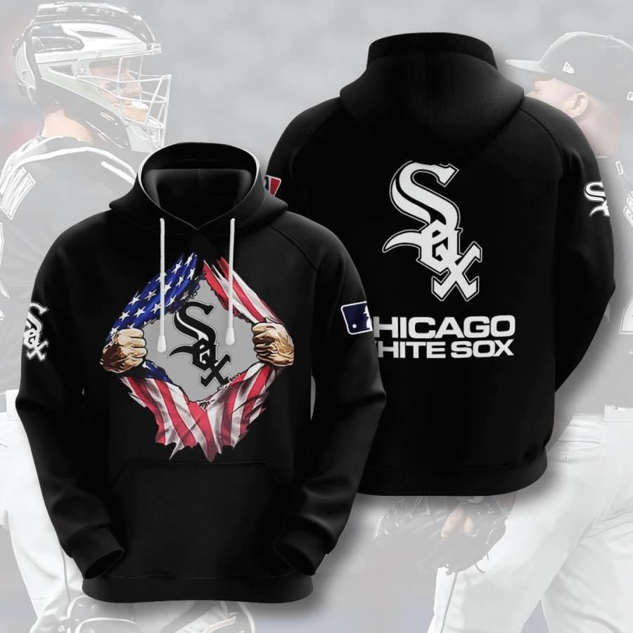 Sports Baseball Mlb Chicago White Sox Usa 467 Hoodie 3D Size S to 5XL