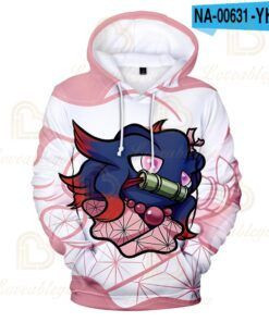 Demon Slayer 3D All Print Hoodie, Zip- Up Hoodie