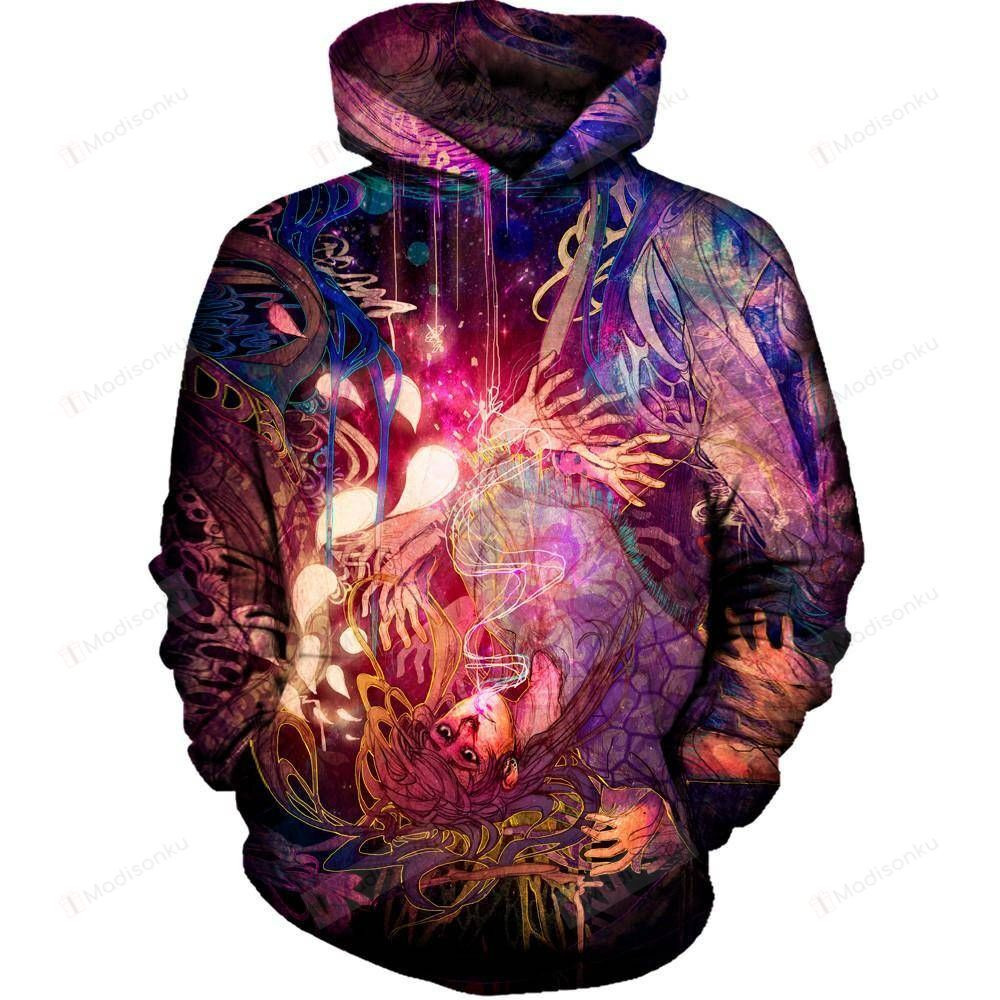 Time Decreases 3D All Over Printed Hoodie, Zip- Up Hoodie