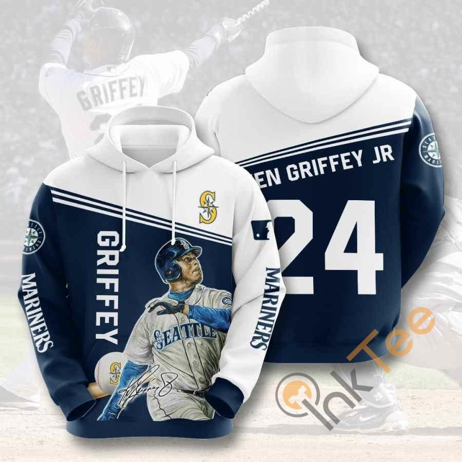 Sports Baseball Mlb Seattle Mariners Ken Griffey Jr. Usa 1222 Hoodie 3D Size S to 5XL