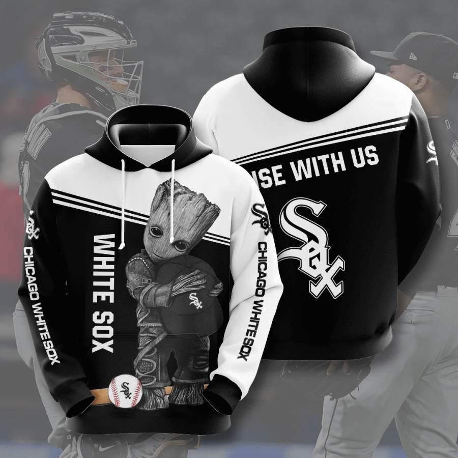 Sports Baseball Mlb Chicago White Sox Usa 464 Hoodie 3D Size S to 5XL