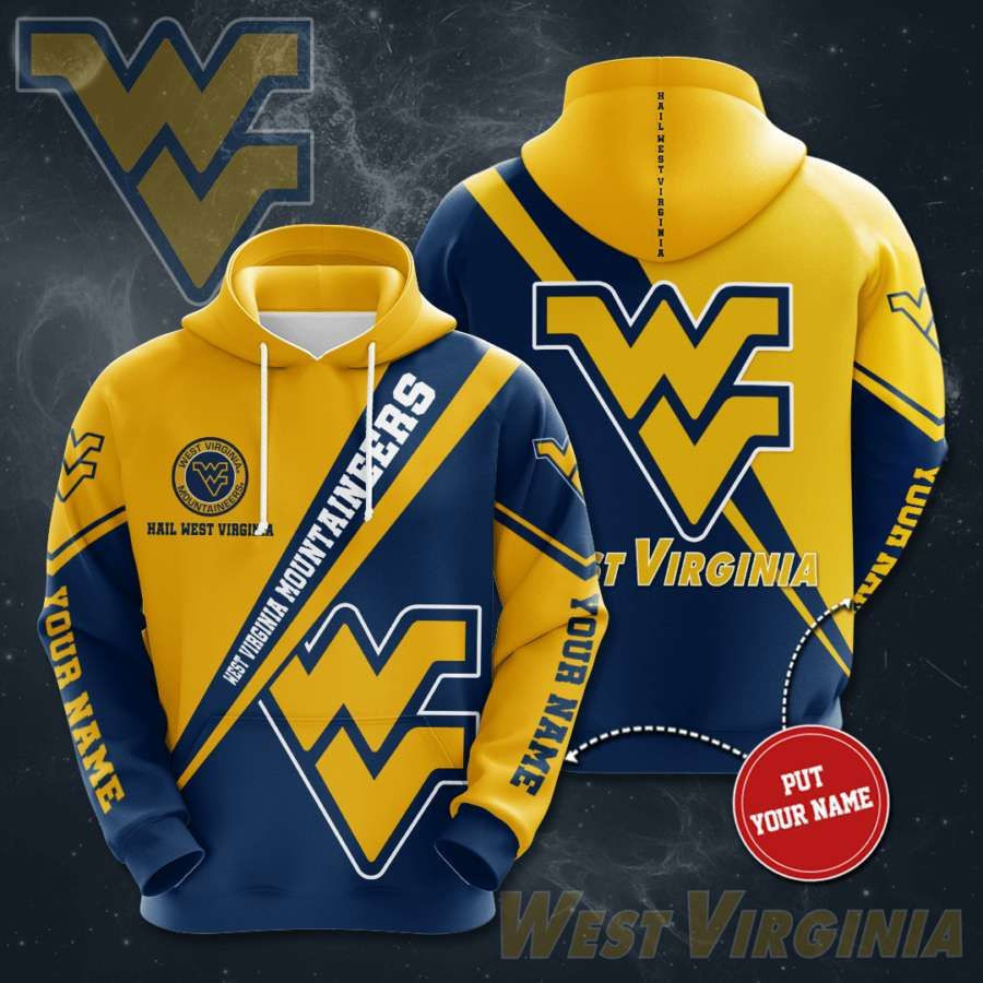 Personalized West Virginia Mountaineers No2122 Custom Hoodie 3D