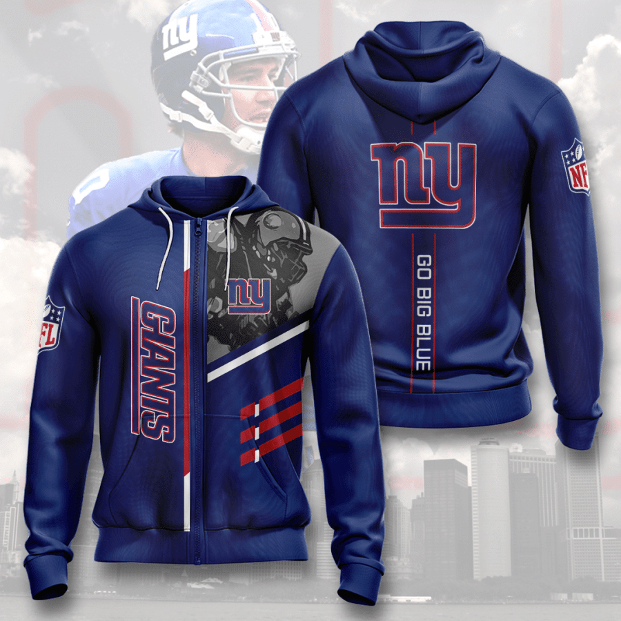 New York Giants Men And Women 3D Full Printing Zip Hoodie New York Giants 3D Full Printing Shirt