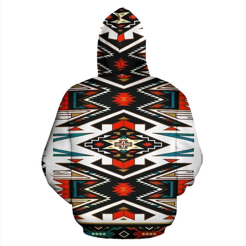 Tribal Pattern Colorful Native American Design Zipper Hoodie BT01