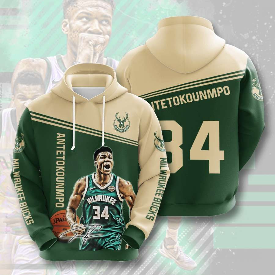 Milwaukee Bucks No1191 Custom Hoodie 3D