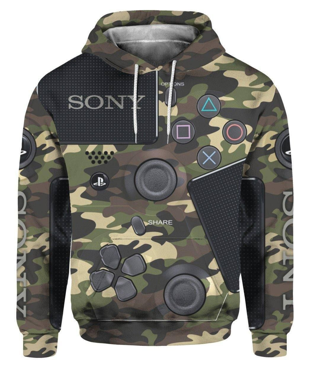 Camo Controller Gift For PlayStation Ds4tool Dualshock 4 Personalize Hoodie