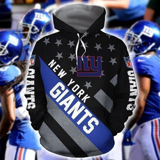 New York Giants Nlf For Giants Fan New York Giants Pullover And Zippered Hoodies Custom 3D Graphic Printed 3D Hoodie Sweatshirt For Fans Men Women