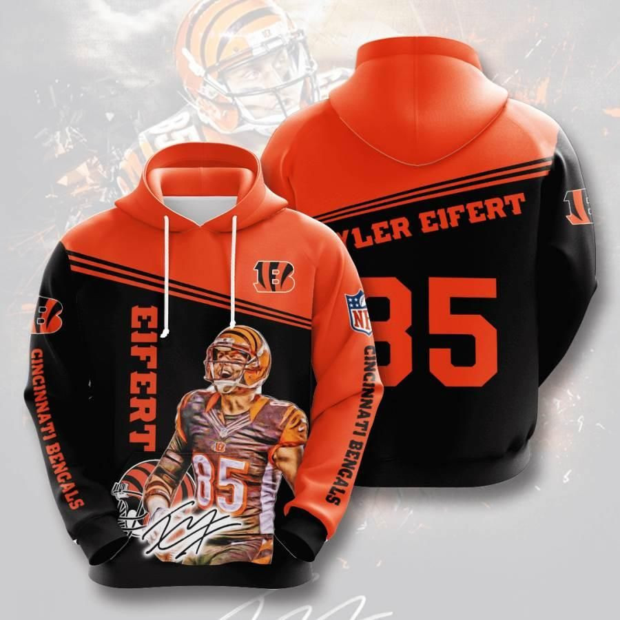 Sports American Football Nfl Cincinnati Bengals Tyler Eifert Usa 437 Hoodie 3D Size S to 5XL