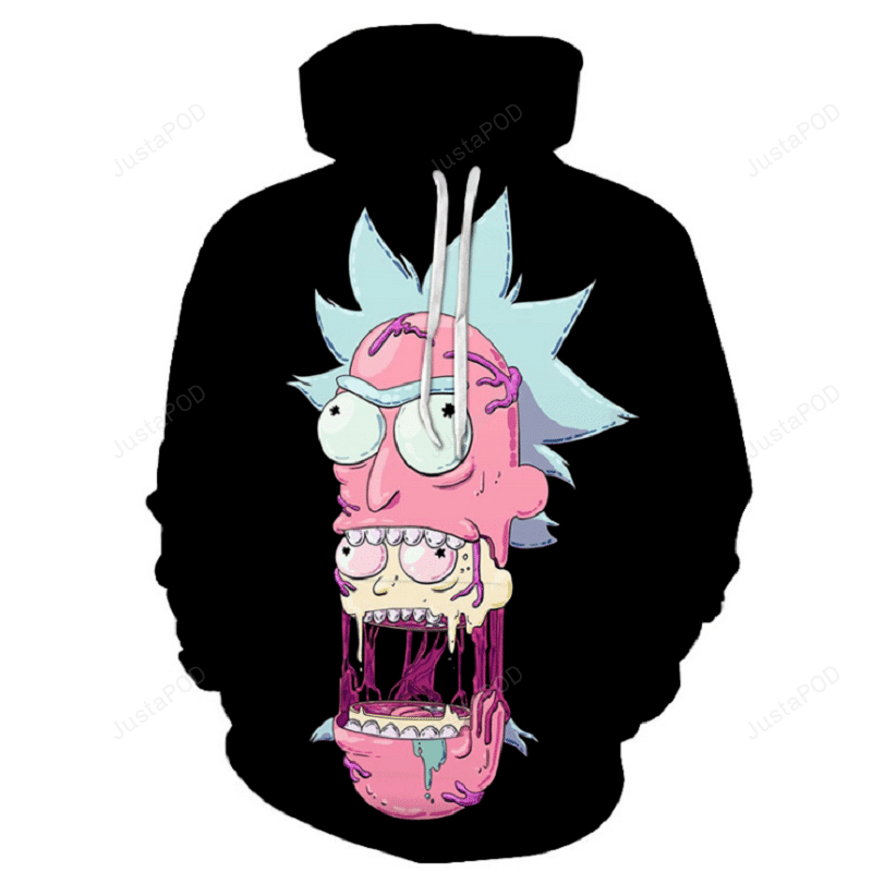 Rick and Morty 3D All Print Hoodie, Zip- Up Hoodie