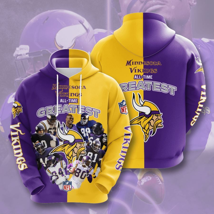 Minnesota Vikings No1235 Custom Hoodie 3D