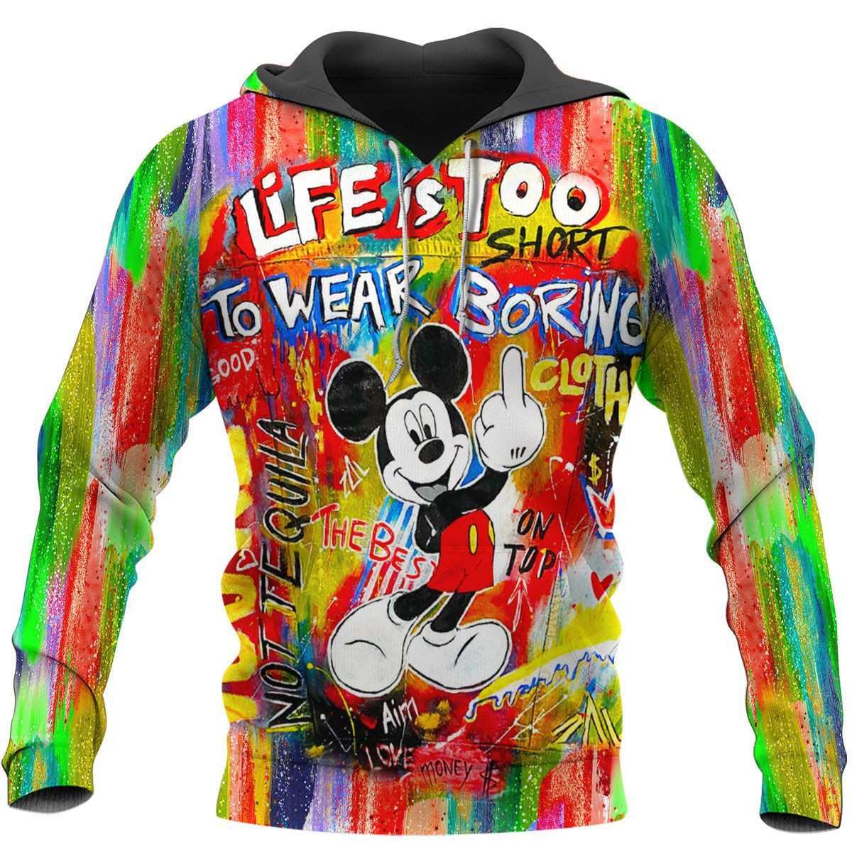 Mickey Mouse Gift Gift For MiCKEy Mouse Fan MiCKEy Mouse Gifts Life Is Too Short To Wear Boring Clothes Unisex Hoodie