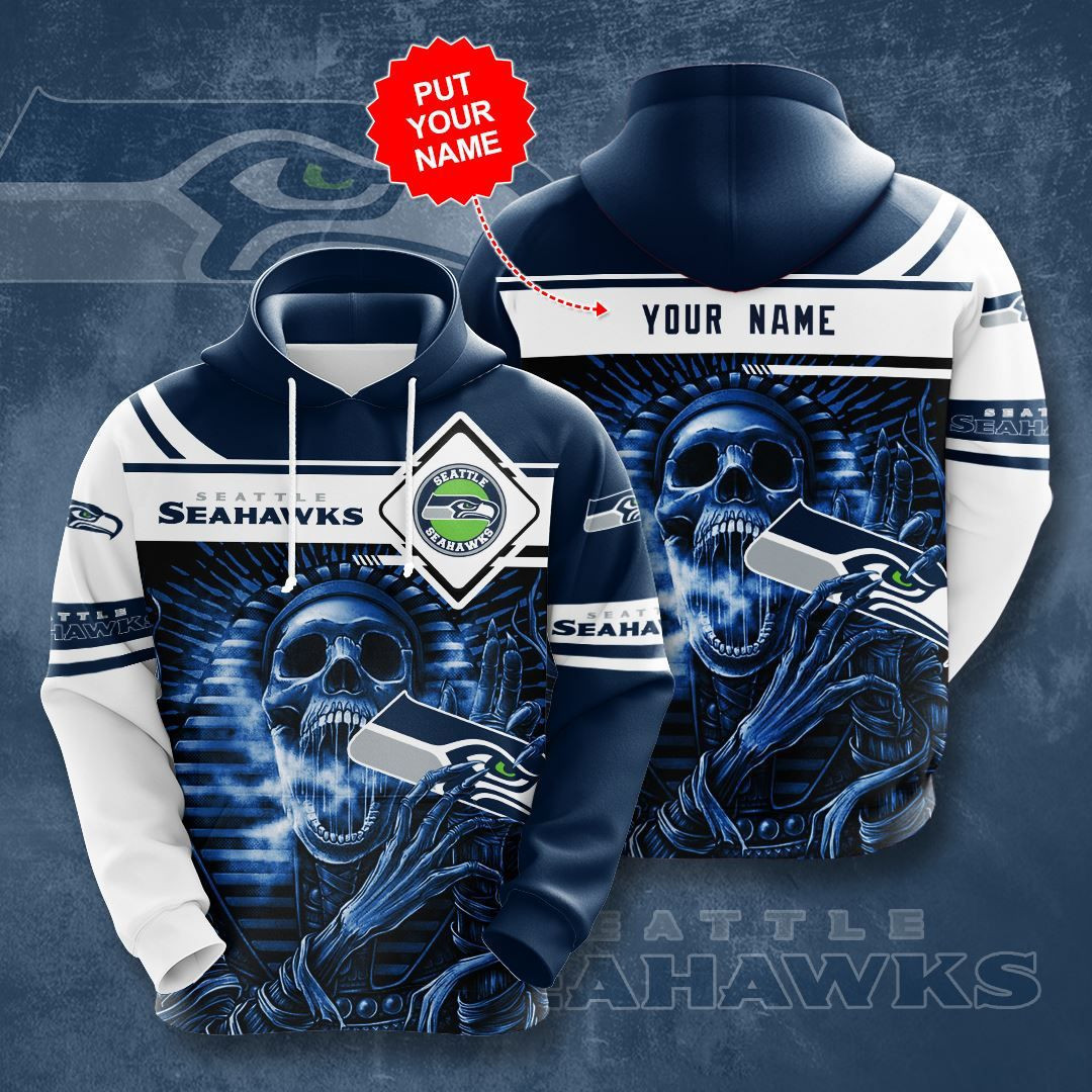 Personalized Seattle Seahawks No1786 Custom Hoodie 3D