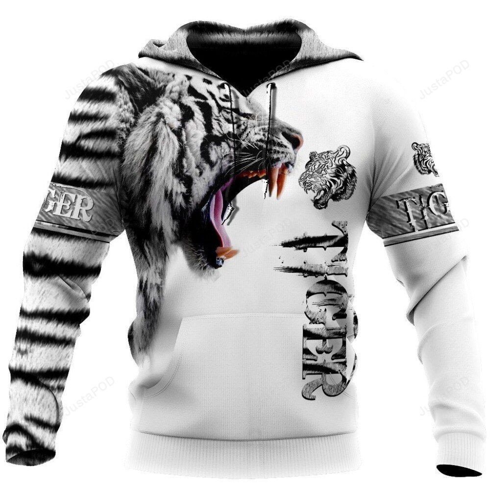 Tiger 3D All Print Hoodie, Zip- Up Hoodie