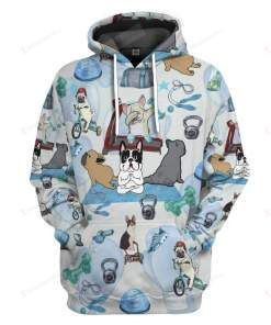 French Bulldog Healthy And Balance 3D All Over Print Hoodie, Zip-up Hoodie