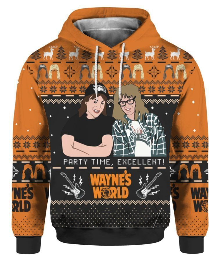 Wayne S World 2211 Christmas Pullover And Zip Pered Hoodies Custom 3D Graphic Printed 3D Hoodie All Over Print Hoodie For Men For Women