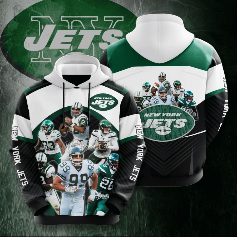 New York Jets No1374 Custom Hoodie 3D