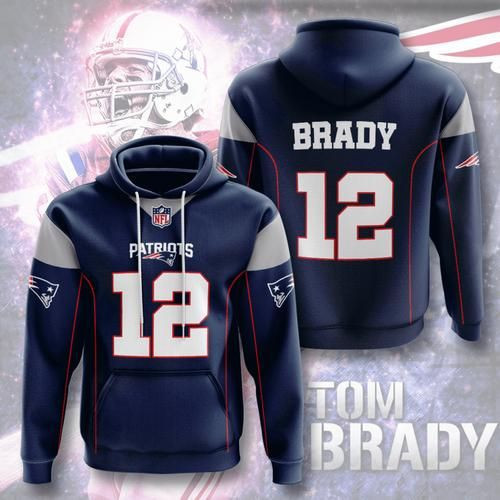 Amazon Sports Team Brady Patriots New England No898 Hoodie 3D Size S to 5XL