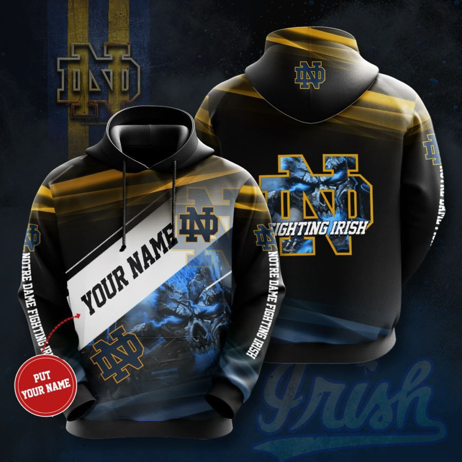 Personalized Notre Dame Fighting Irish No1501 Custom Hoodie 3D