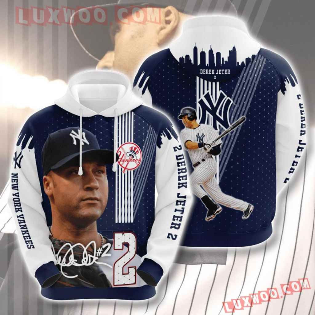 Mlb New York Yankees 3d Hoodies Printed Zip Hoodies Sweatshirt Jacket  2021